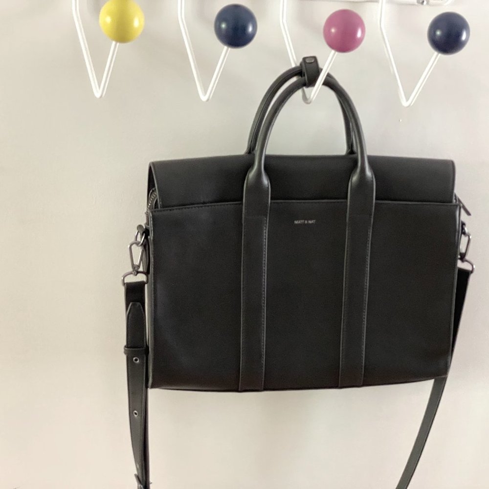 Matt & Nat Parallel Vegan Satchel Laptop Bag